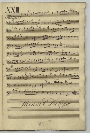 23. Anonymus, Menuette, F-Dur