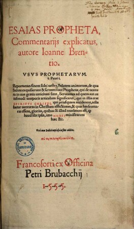 Esaias propheta, commentariis explicatus ...