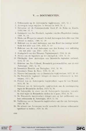 V. Documenten