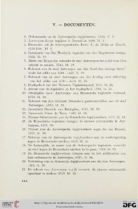V. Documenten