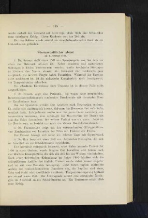 Wissenschaftlicher Abend am 2. Februar 1901.