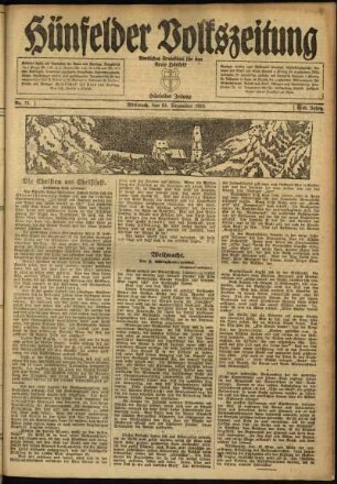 Zweite Ausgabe vom Mittwoch, den 24. Dezember 1919.