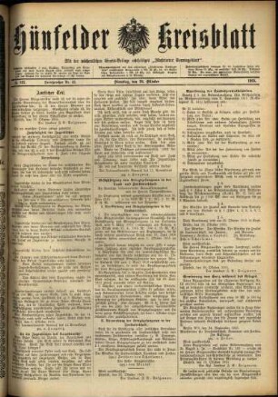 Ausgabe vom Dienstag, den 26. Oktober 1915.