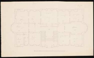 Schloss Ranzin: Grundrissstudie Erdgeschoss