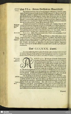 Das CCCXXX. Capitel