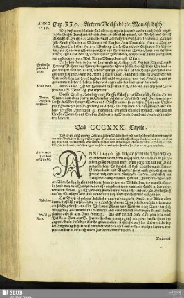 Das CCCXXX. Capitel