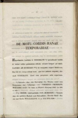 De Motu Cordis Ranae Temporariae