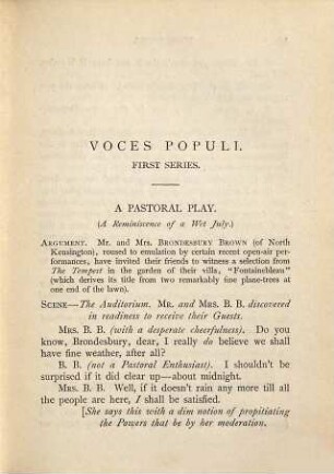 Voces populi : (reprinted from "Punch") ; first and second series