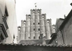 Riga. Johanniskirche. Außenansicht. Westgiebel