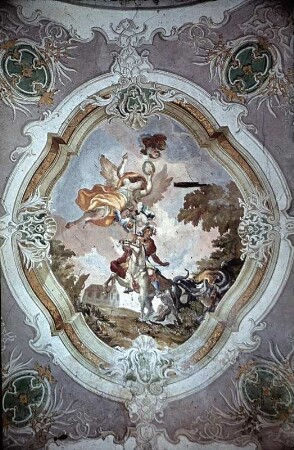Jochgewölbe: Der heilige Georg kämpft mit dem Drachen