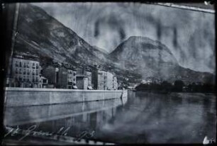 Grenoble, Blick auf die Isère vom Pont de la Citadelle