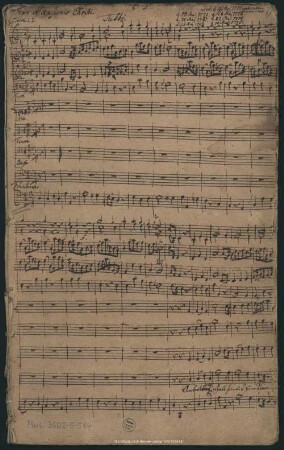 Anbetung schall hinauf zum Throne - Mus.3602-E-514 - Mus.3602-E-514a : V (4), Coro, orch