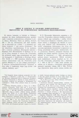 23: Obraz w kościele w Kalwarii Zebrzydowskiej : Przyczynek do potrydenckiej ikonografii franciszkańskiej