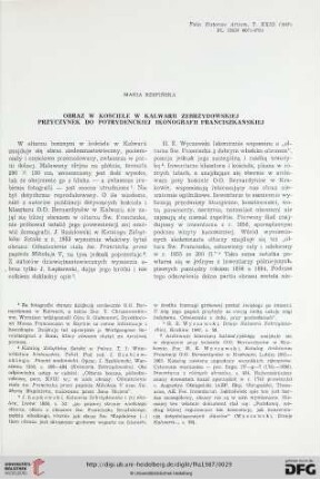 23: Obraz w kościele w Kalwarii Zebrzydowskiej : Przyczynek do potrydenckiej ikonografii franciszkańskiej