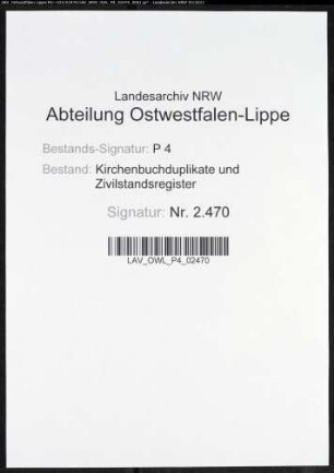 Kirchenbuchduplikat der katholischen Gemeinde Förde (GHT 1807-1839). (Gemeinde: Förde, katholische Gemeinde)