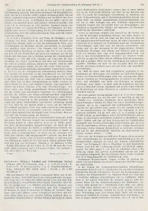 253-256 [Rezension] Wahrheit und Verkündigung