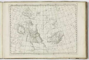 Tab. VII 18. Bootes et mons Maenalus, 19. Corona Borealis, 20. Coma Berenices, 21. Canes Venatici, 22. Quadrans Muralis