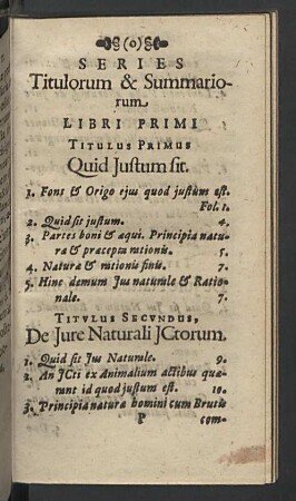 Series titulorum & summariorum.