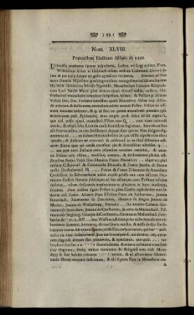 Num. XLVIII. – Num. LXXVI