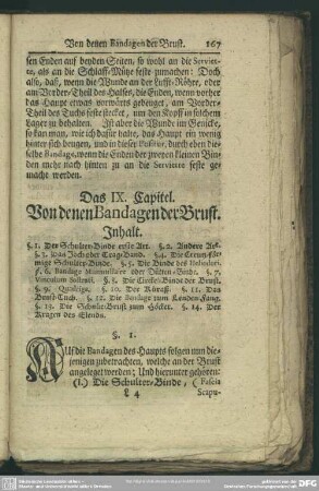 Das IX. Capitel. Von denen Bandagen der Brust