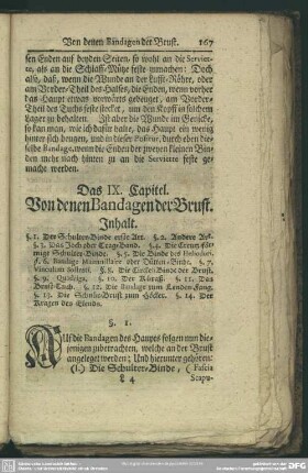 Das IX. Capitel. Von denen Bandagen der Brust