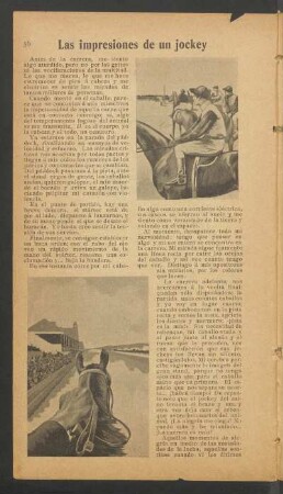 Las impresiones de un jockey