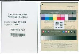 Entnazifizierung Karl Hogeweg , geb. 03.05.1900 (Ingenieur)
