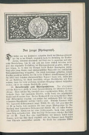 Der junge Photograph.