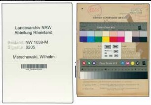 Entnazifizierung Wilhelm Marschewski , geb. 06.04.1913 (Schmied)