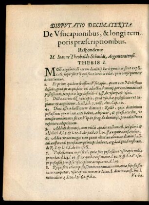 Disputatio Decimatertia.