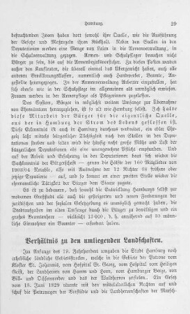 Verhältnis zu den umliegenden Landschaften.