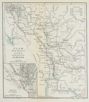 Siam with the frontiers of Laos and the land of the Kareens
