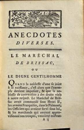 Délassements de l'homme sensible, ou anecdotes diverses : Seconde Année, 2