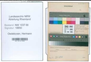 Entnazifizierung Hermann Oedekoven , geb. 29.08.1900 (Buergermeister)