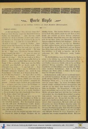 Harte Köpfe.