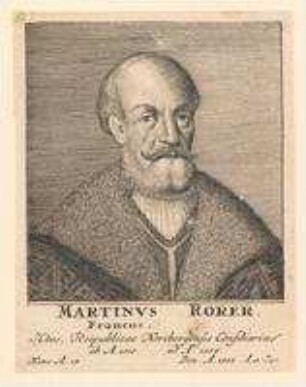(Dr.) Martin Rorer, Franke, Ratskonsulent; gest. 8. Januar 1558