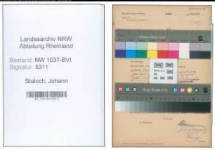 Entnazifizierung Johann Staloch , geb. 17.08.1901 (Kaufm.Angestellter)