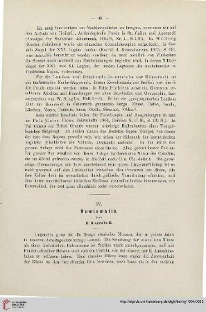 1: Numismatik