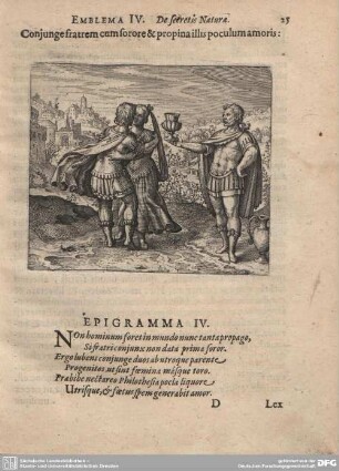 Emblema IV. De secretis Naturae.