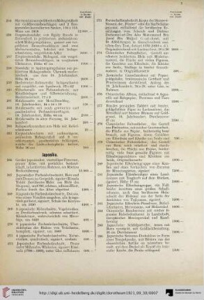 Japonika (Nr. 266-291)
