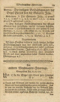 Am andern Weyhnachts-Feyertage