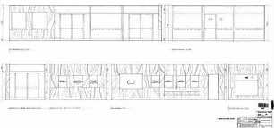 Amstetten (Württ): Empfangsgebäude Schalterhalle Wandabwicklungen