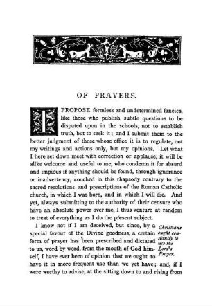 Of Prayers