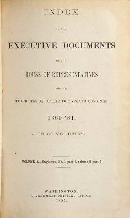 House documents. [334.] 1880/81, Vol. 5 = Congress 46, Sess. 3