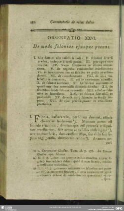Observatio XXVI. De modo feloniae ejusque poenae