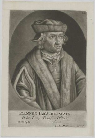 Bildnis des Ioannes Boeschenstain