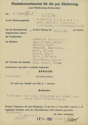 Fischer, Katharina