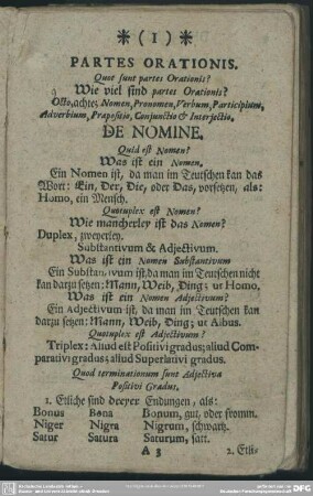 Partes Orationis