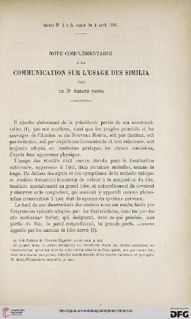 3.Ser. 2.1891: Note complémentaire à la communication sur l'usage des Similia