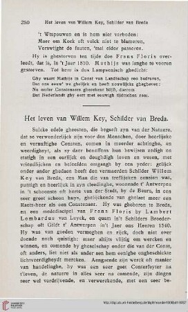 Het leven van Willem Key, Schilder van Breda
